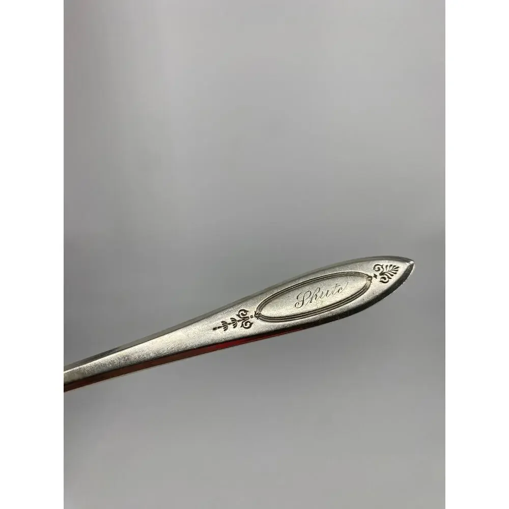 6 oneda community ADAM sugar tea sorbet desert spoons Silverplate monogramed